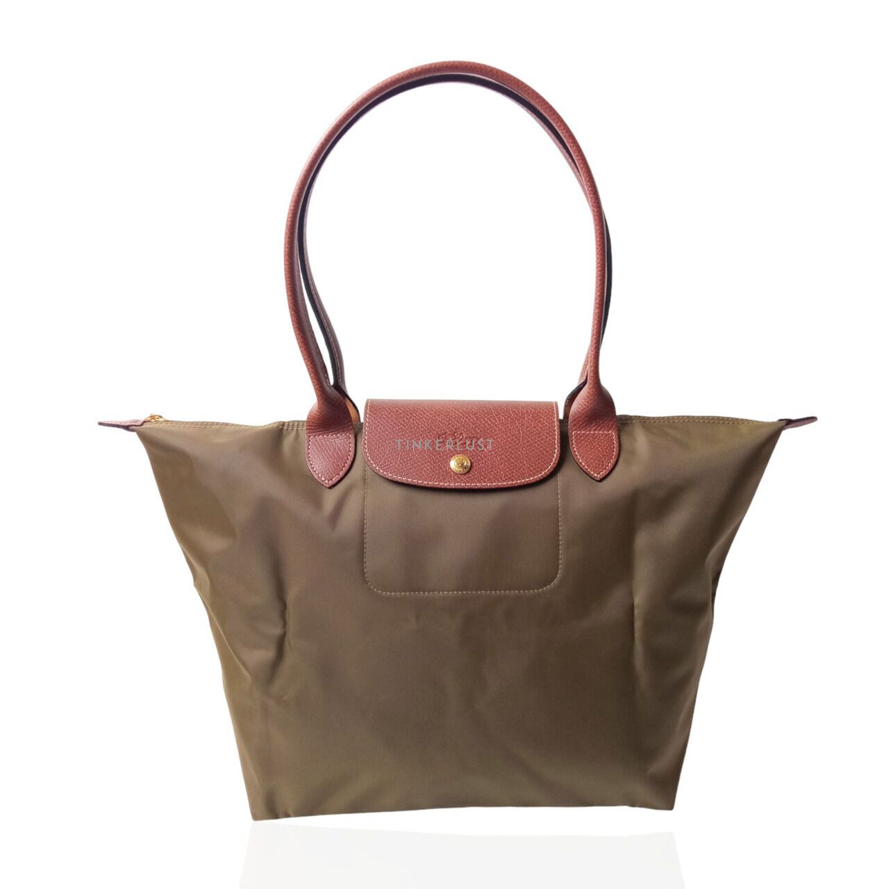 Longchamp medium discount tote khaki